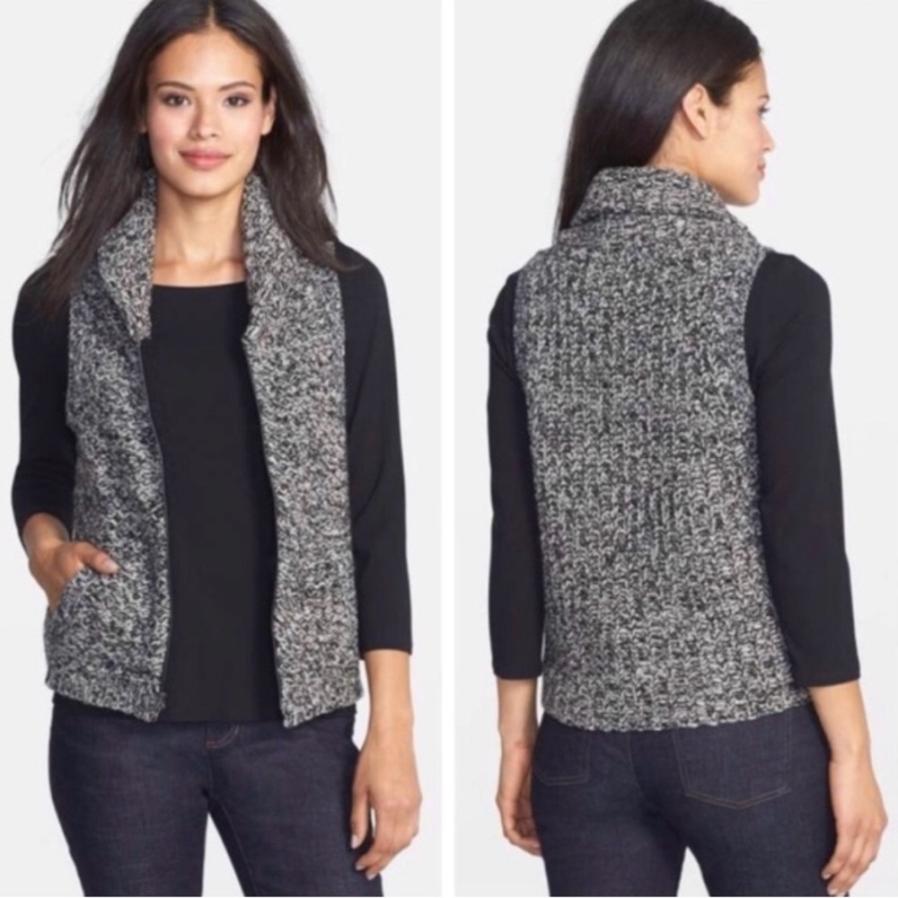 Eileen Fisher Wool Blend Sweater Vest